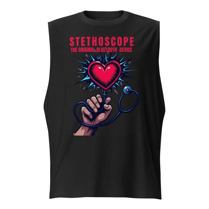 Heartbeat Stethoscope Muscle Tank product image (1)