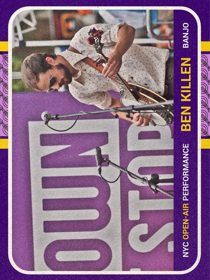 #13 Purple "Present" Musician Baseball-style Collector Card product image (2)