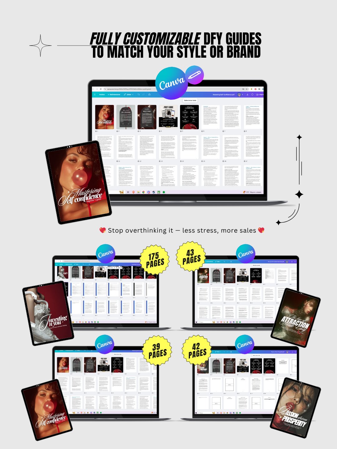 Personal Development 5 Canva eBooks | MRR PLR Bundle product image (4)