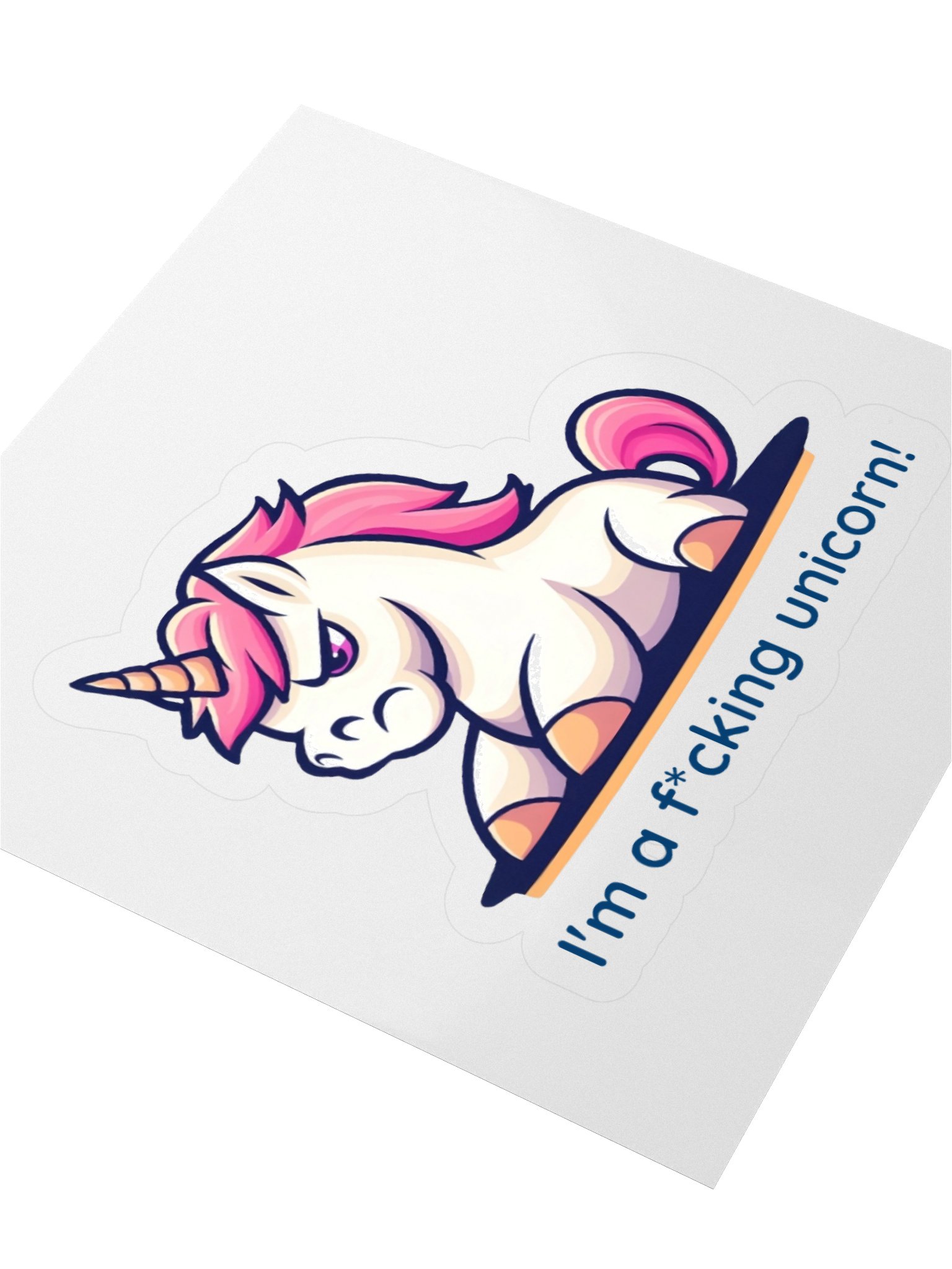 Grumpy Unicorn Vinyl Stickers product image (3)