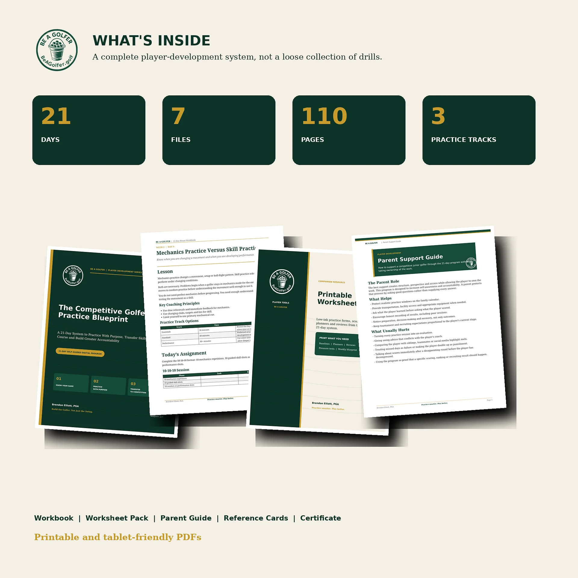 The Competitive Golfer's Practice Blueprint product image (2)