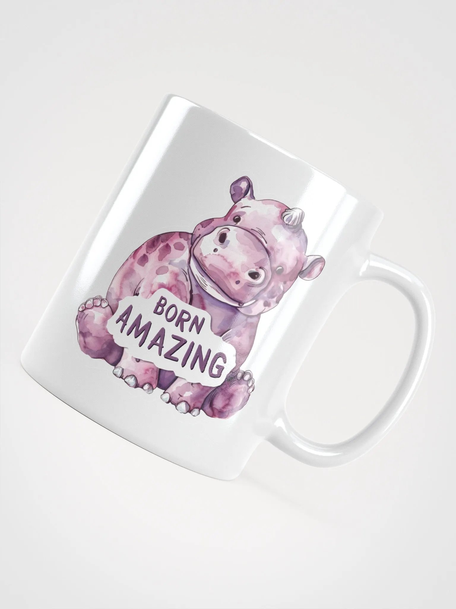 Born Amazing Hippo Mug product image (4)