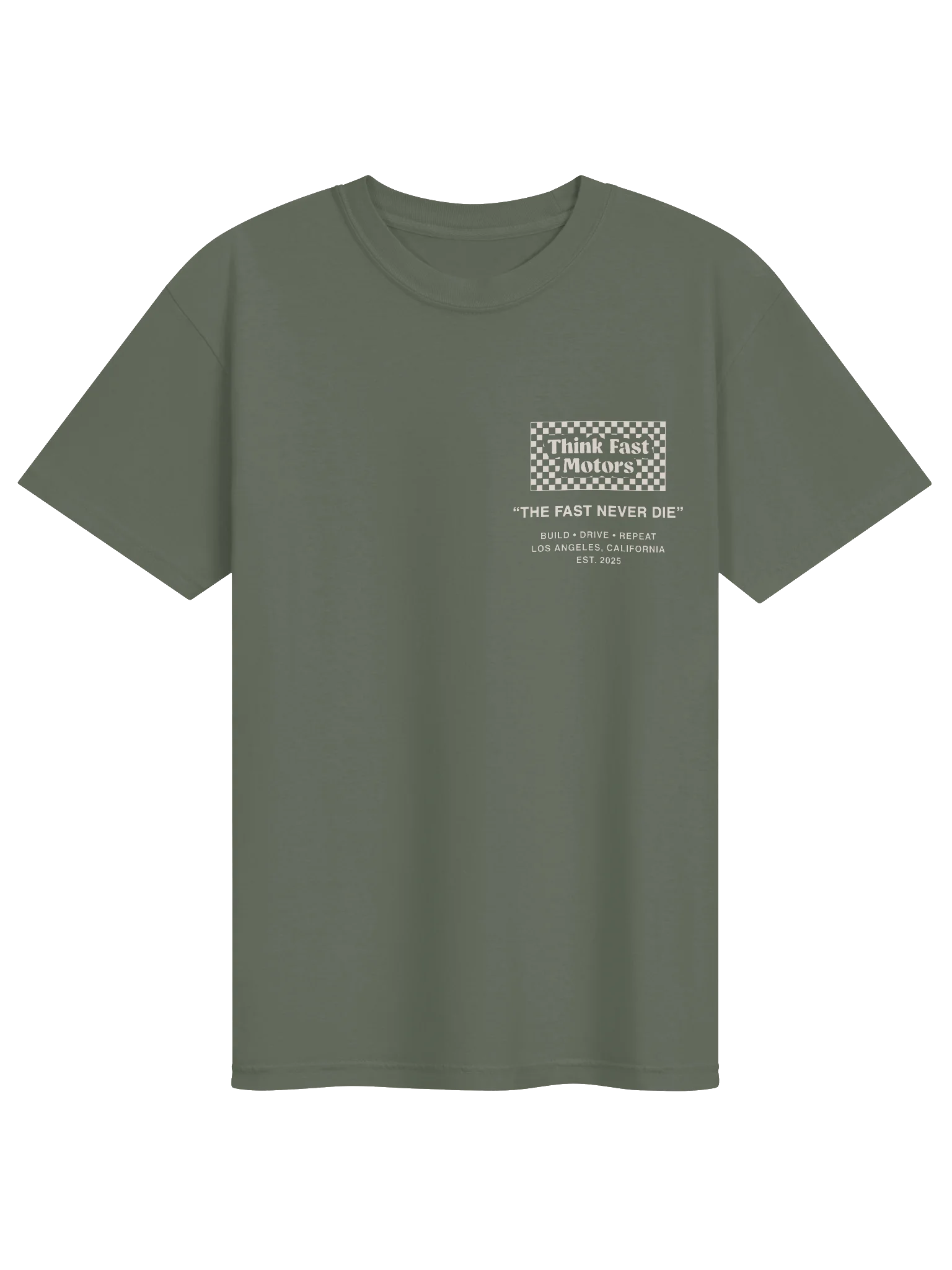 The Fast Never Die Tee - Moss product image (1)