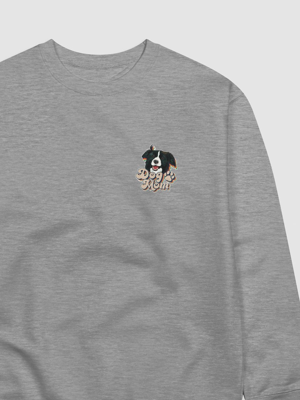 Border Collie Dog Mom Sweatshirt All colors Small print product image (1)