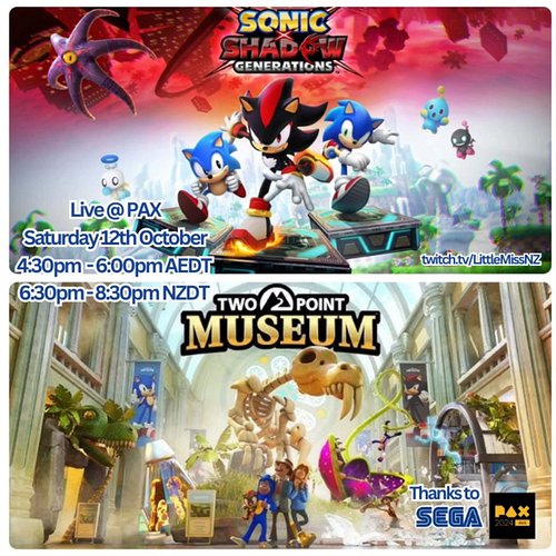 I'm so excited to announce that I will be going live thanks to @sega and @paxaus

I'll be checking out Sonic X Shadow Generat...