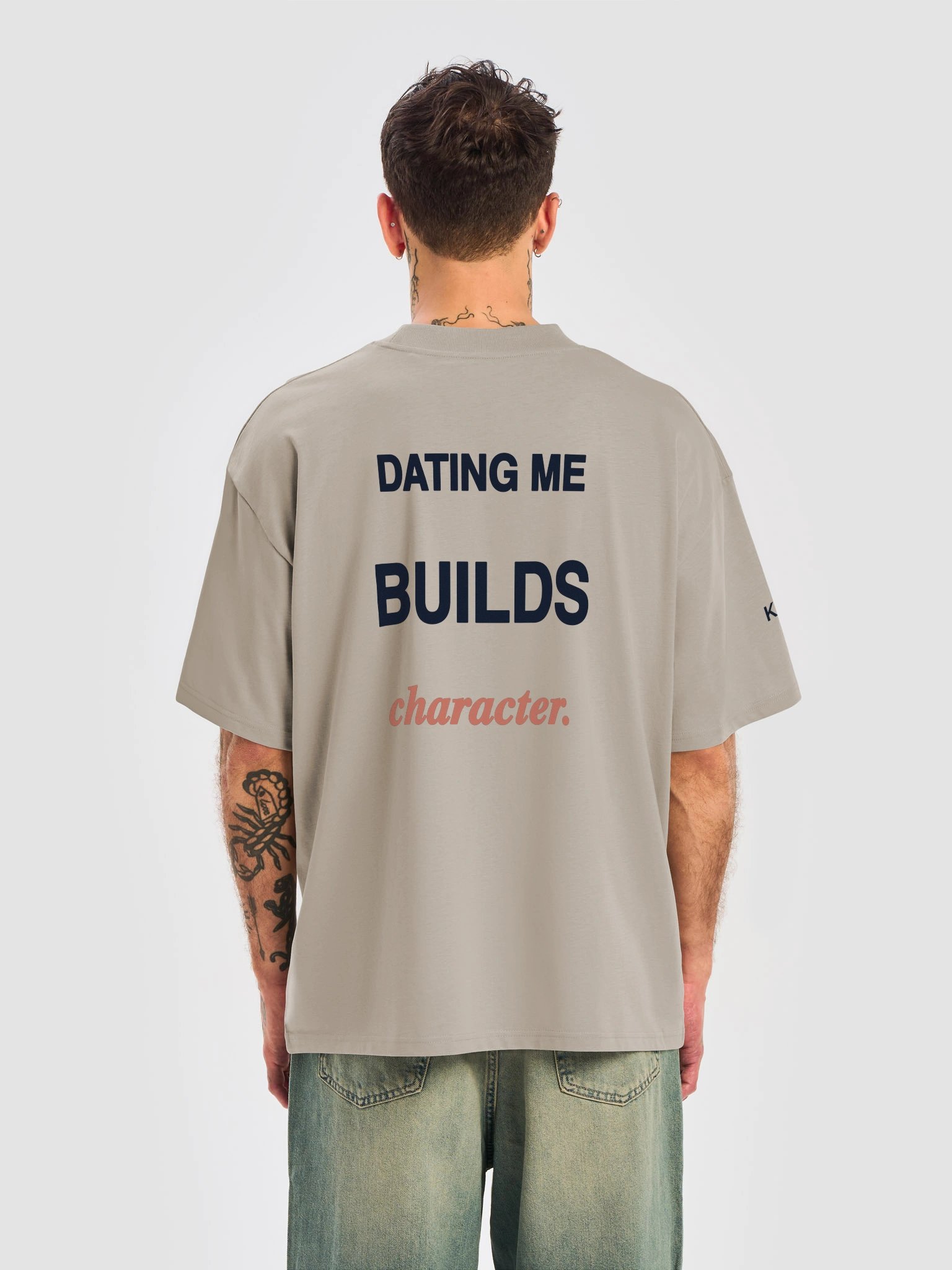 Dating Me Builds Character — Oversized Tee product image (6)
