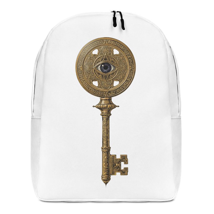 The Gatekeeper’s Key All-Over Print Minimalist Backpack | 15″ Laptop Fit product image (1)