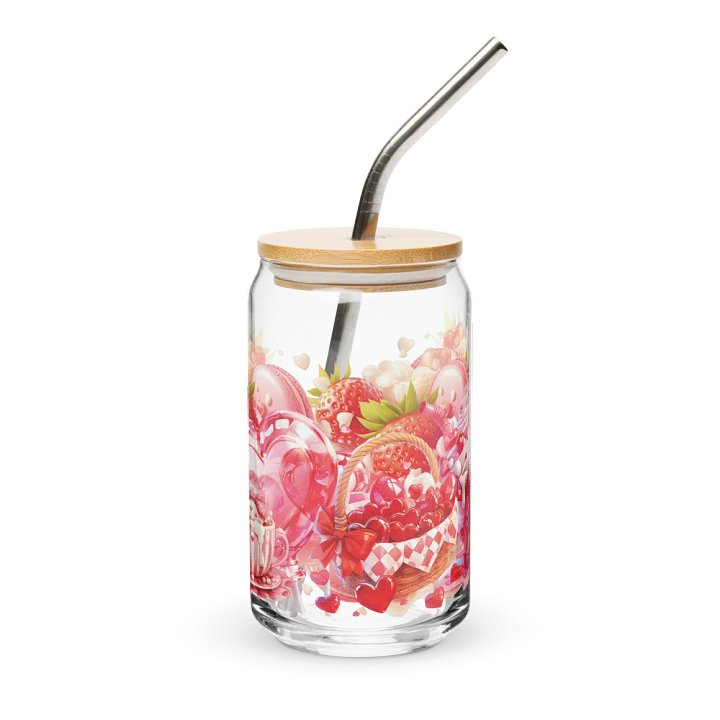 Valentine Sweet Treat Delights Glass Can Sipper product image (1)