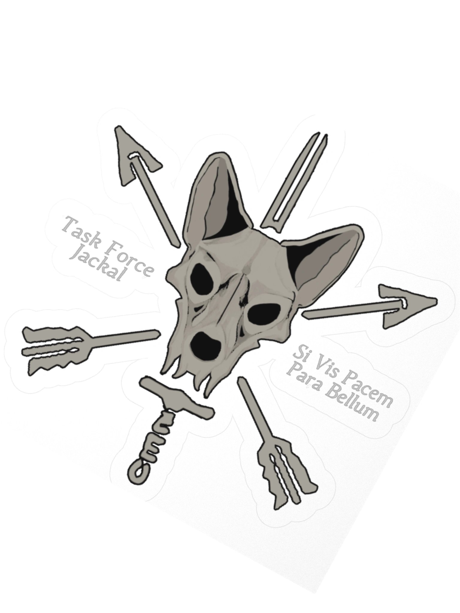 Kiss Cut Stickers - Jackal Head product image (2)