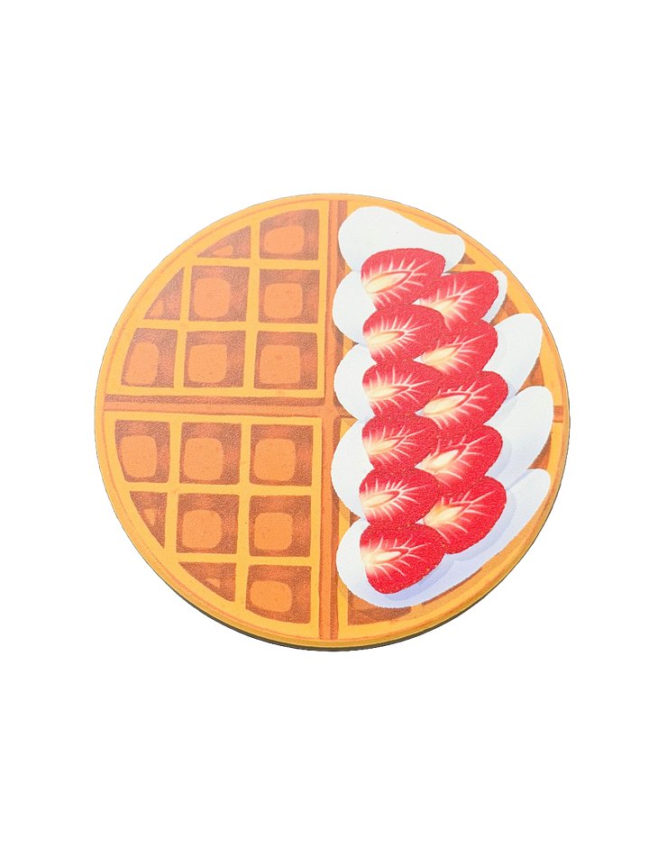 Strawberry Cream Waffle Coaster product image (1)