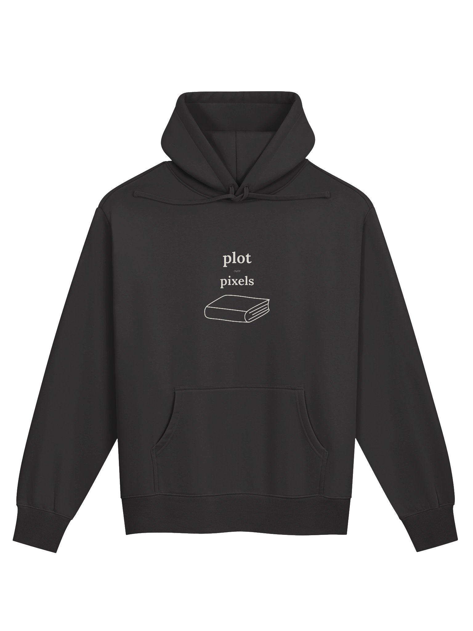 Plot Over Pixels Heavyweight Hoodie | Coal product image (1)