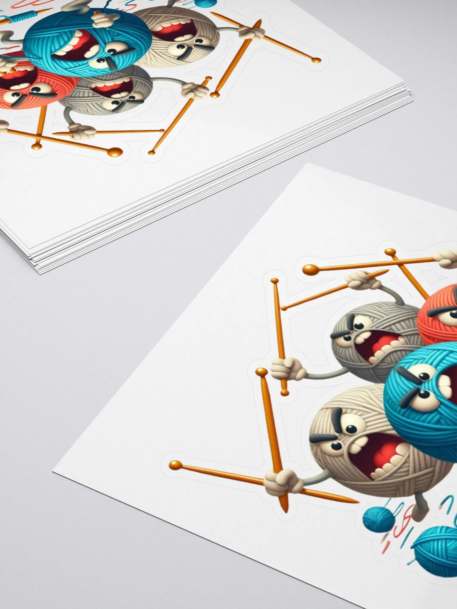 Yarn Raid Kiss Cut Stickers product image (4)