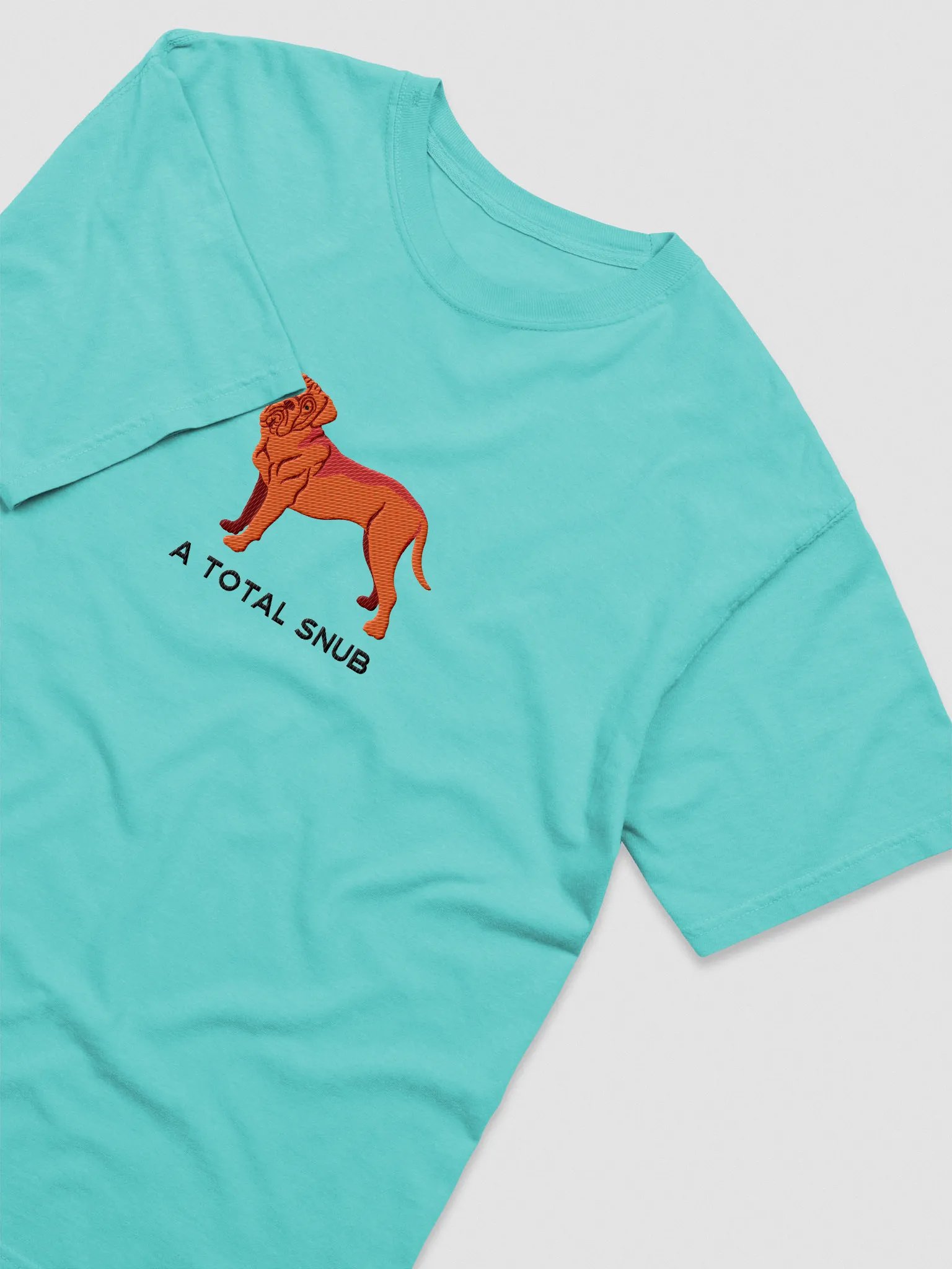 A Total Snub T-Shirt(Embroidered) of a Dogue de Bordeaux(Red) product image (6)