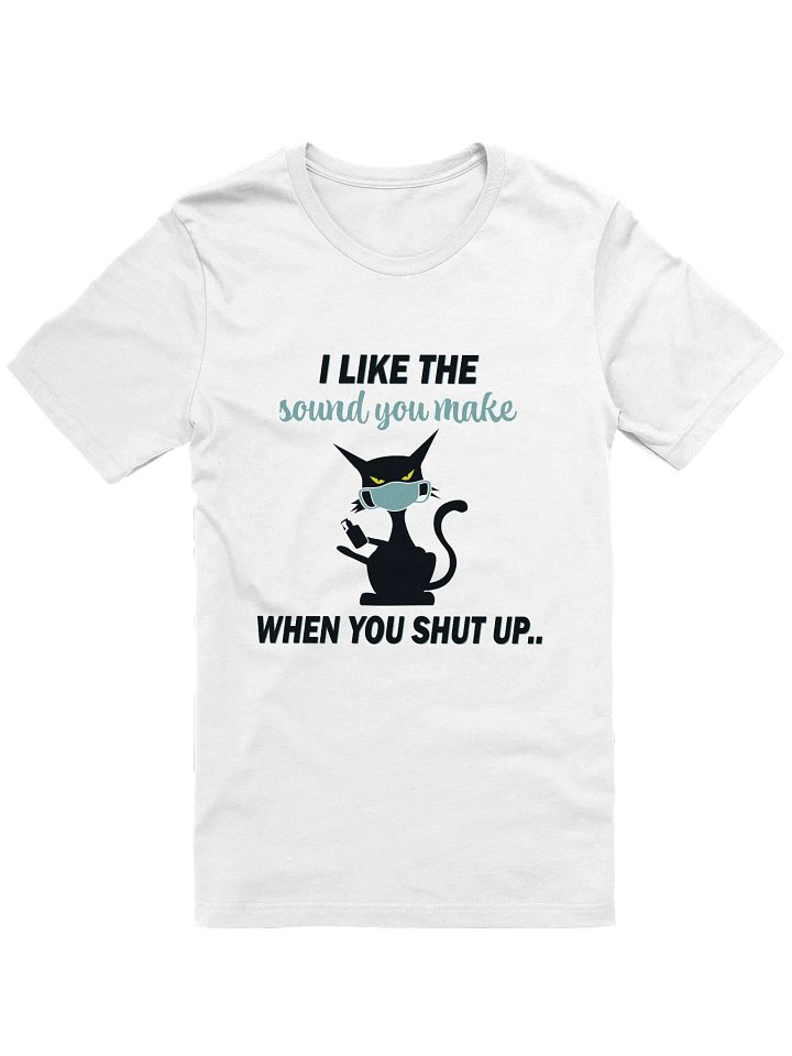 Sarcastic Cat Face Mask T-Shirt product image (1)