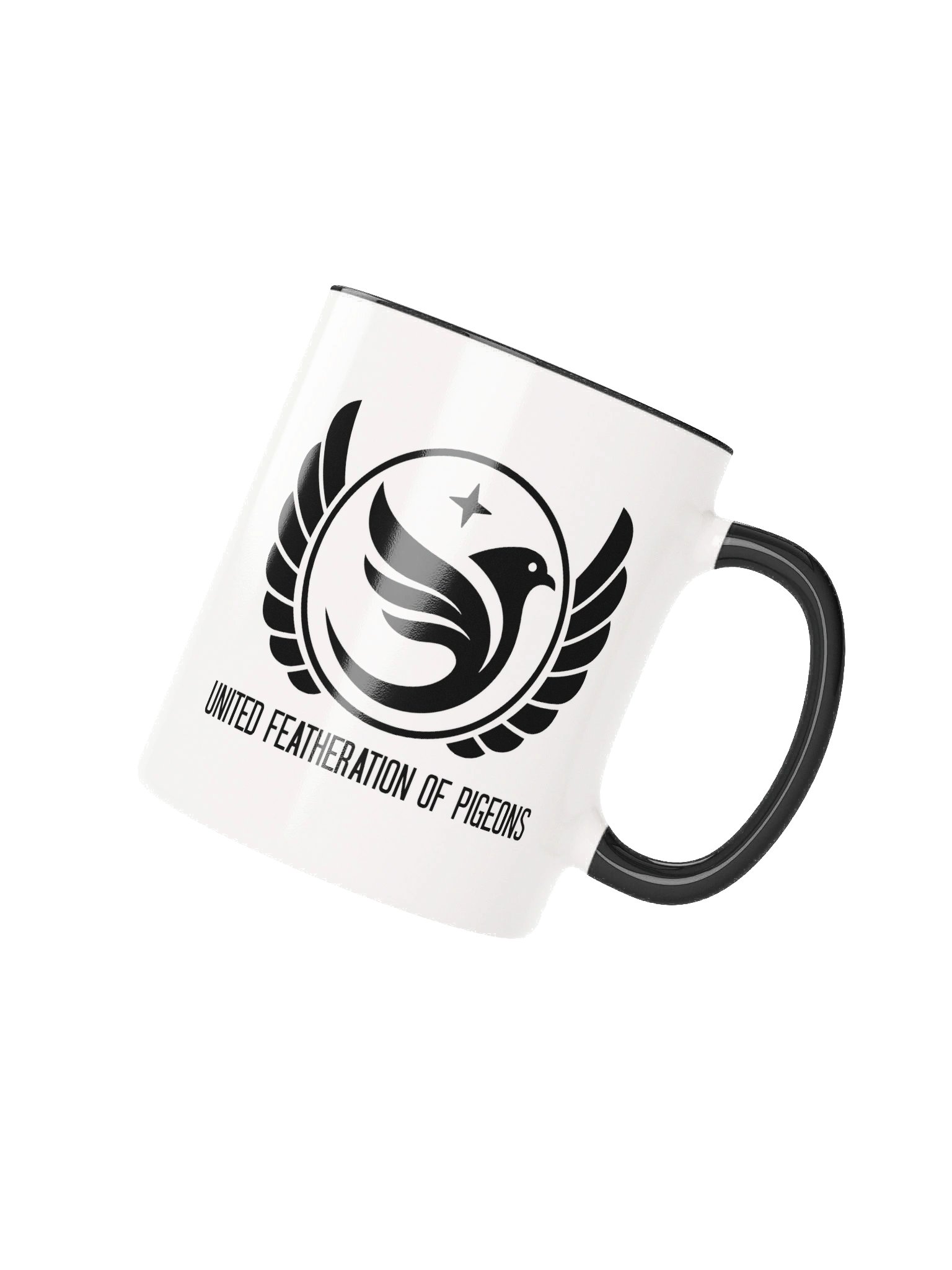 United Featheration of Pigeons Black Inside Mug product image (2)