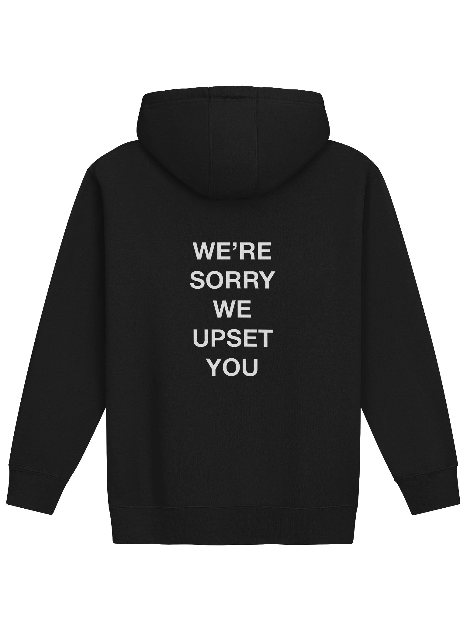 We’re Sorry We Upset You Group Apology Hoodie — Black product image (2)