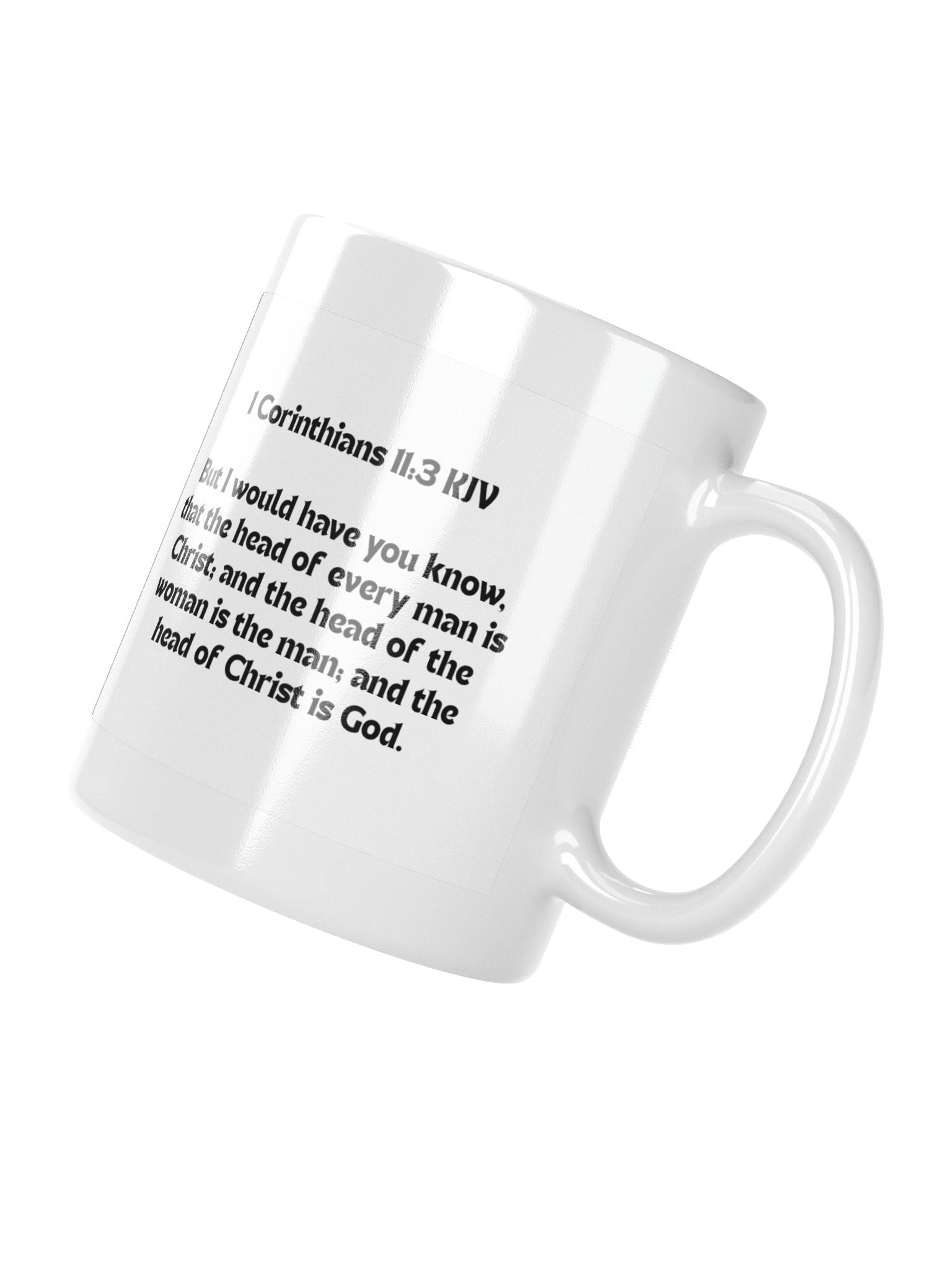 It's God's Plan - Mug - 1 Corinthians 11:3 KJV product image (4)