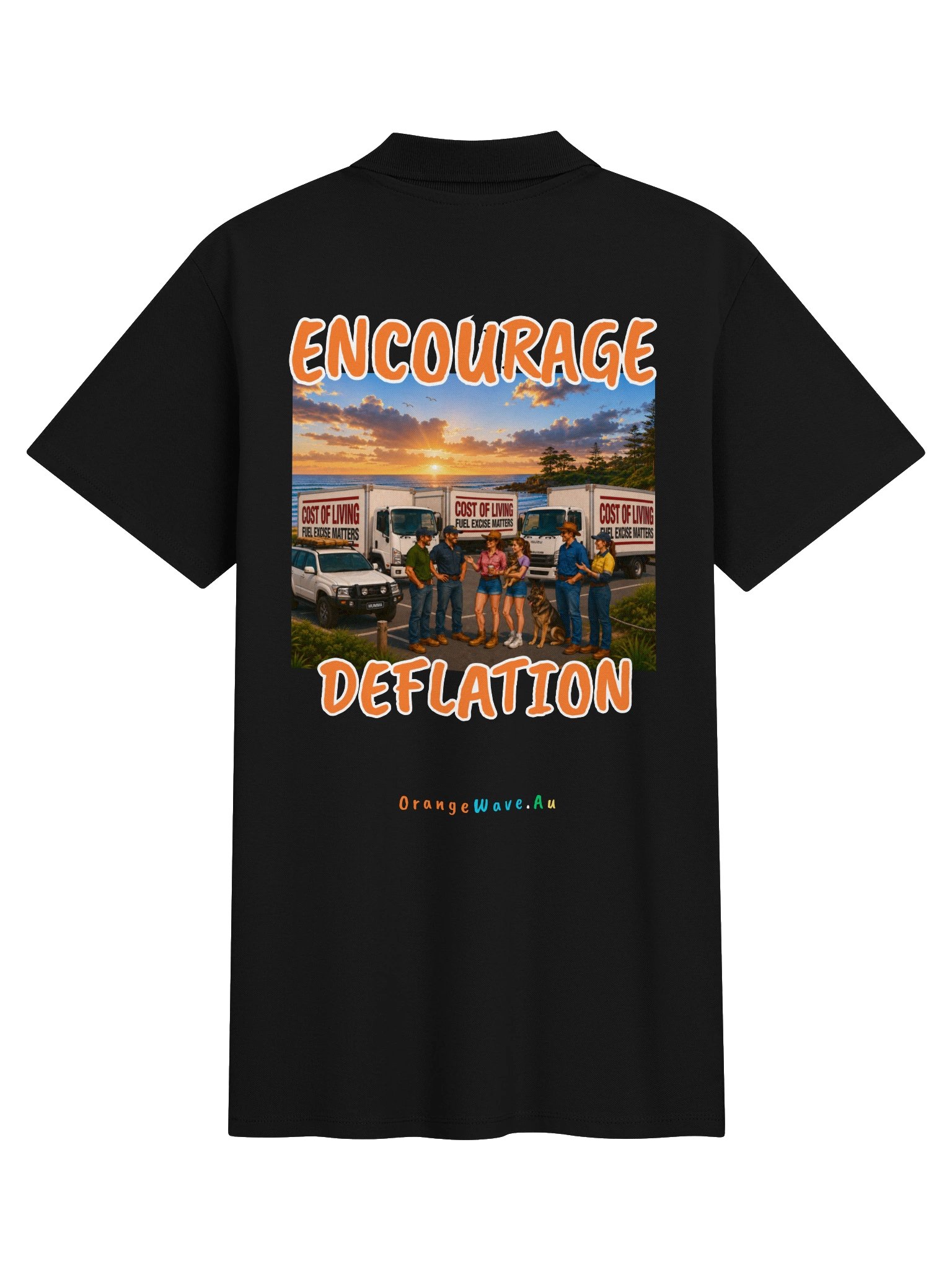 Encourage Deflation Cost of Living Polo product image (2)