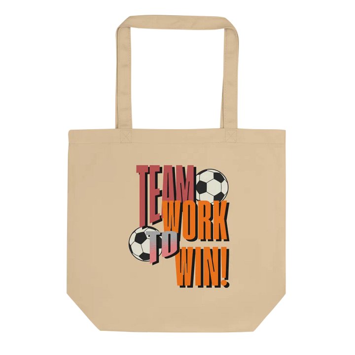 Team Work To Win! Soccer Spirit Eco-Friendly Tote Bag product image (1)