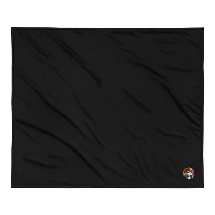 Cozy Elegance – Embroidered Sherpa Blanket – Wave at Sunset product image (4)