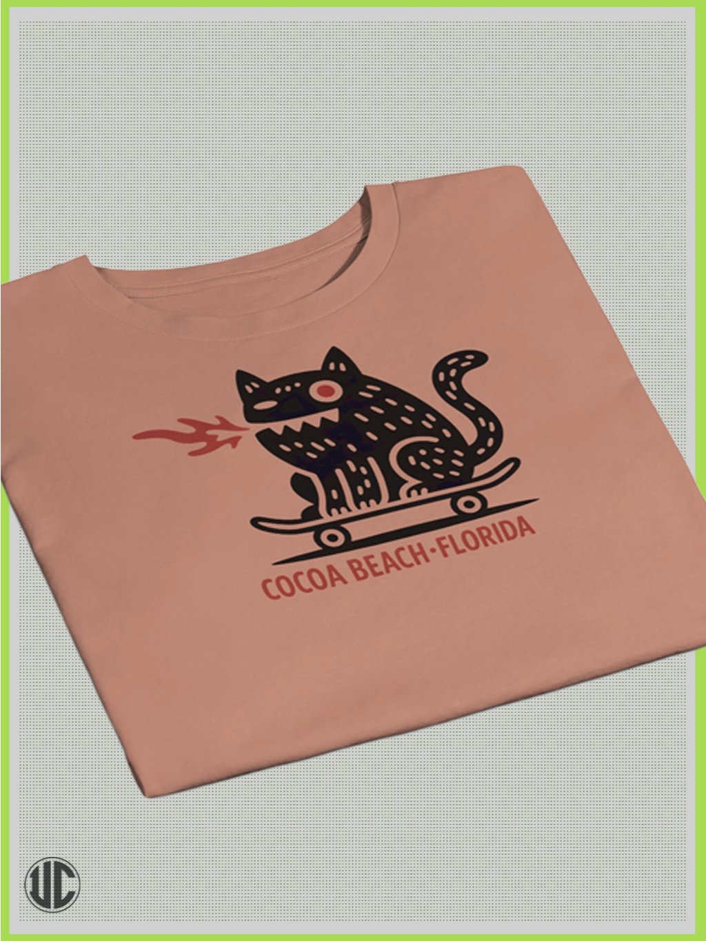 Crop Top | Cocoa Beach Original Crop Top Skater T-Shirt product image (20)