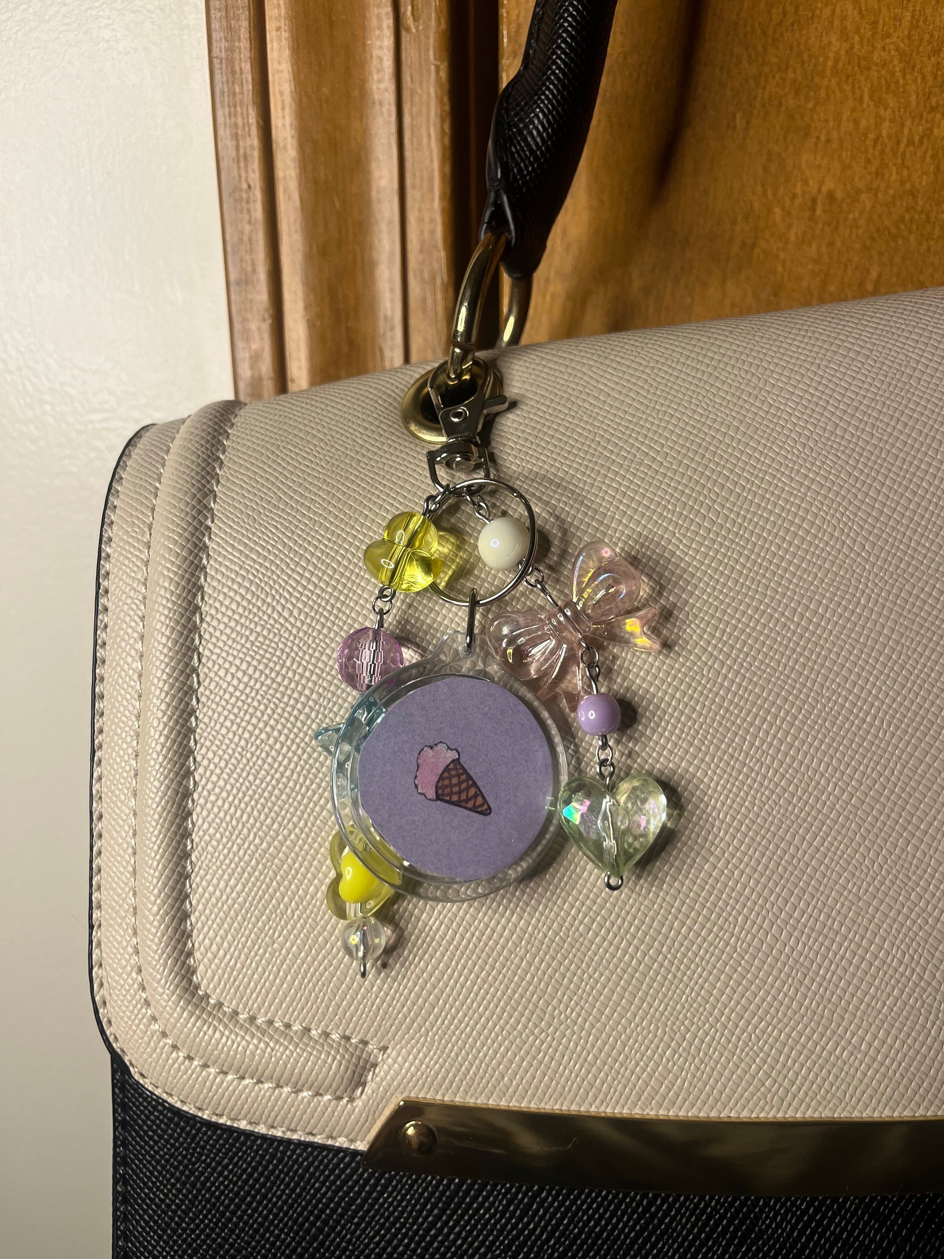 Ice Cream Cone Deluxe Bag Charm product image (1)