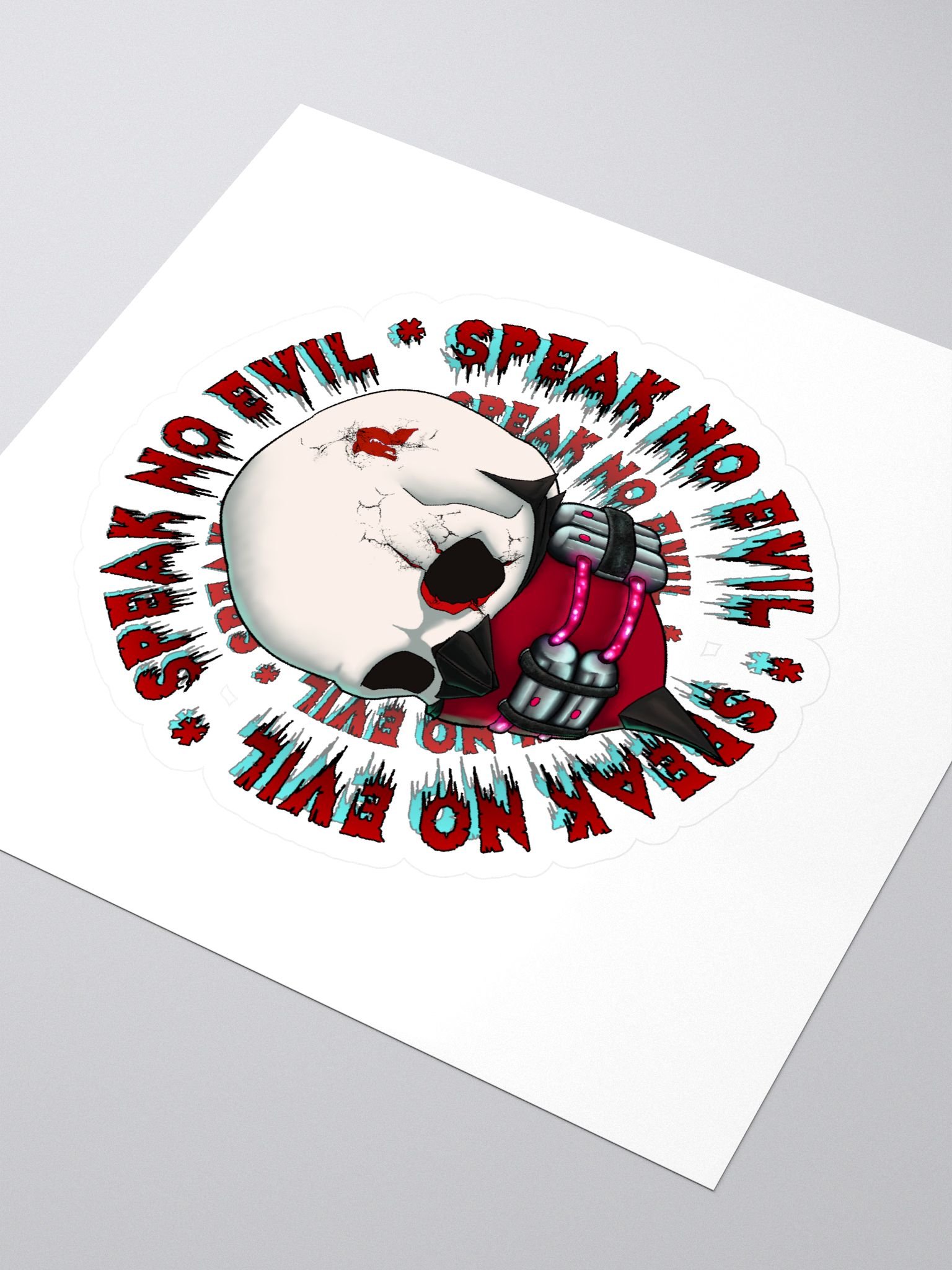 Speak No Evil- Chemical Muzzle Sticker product image (3)