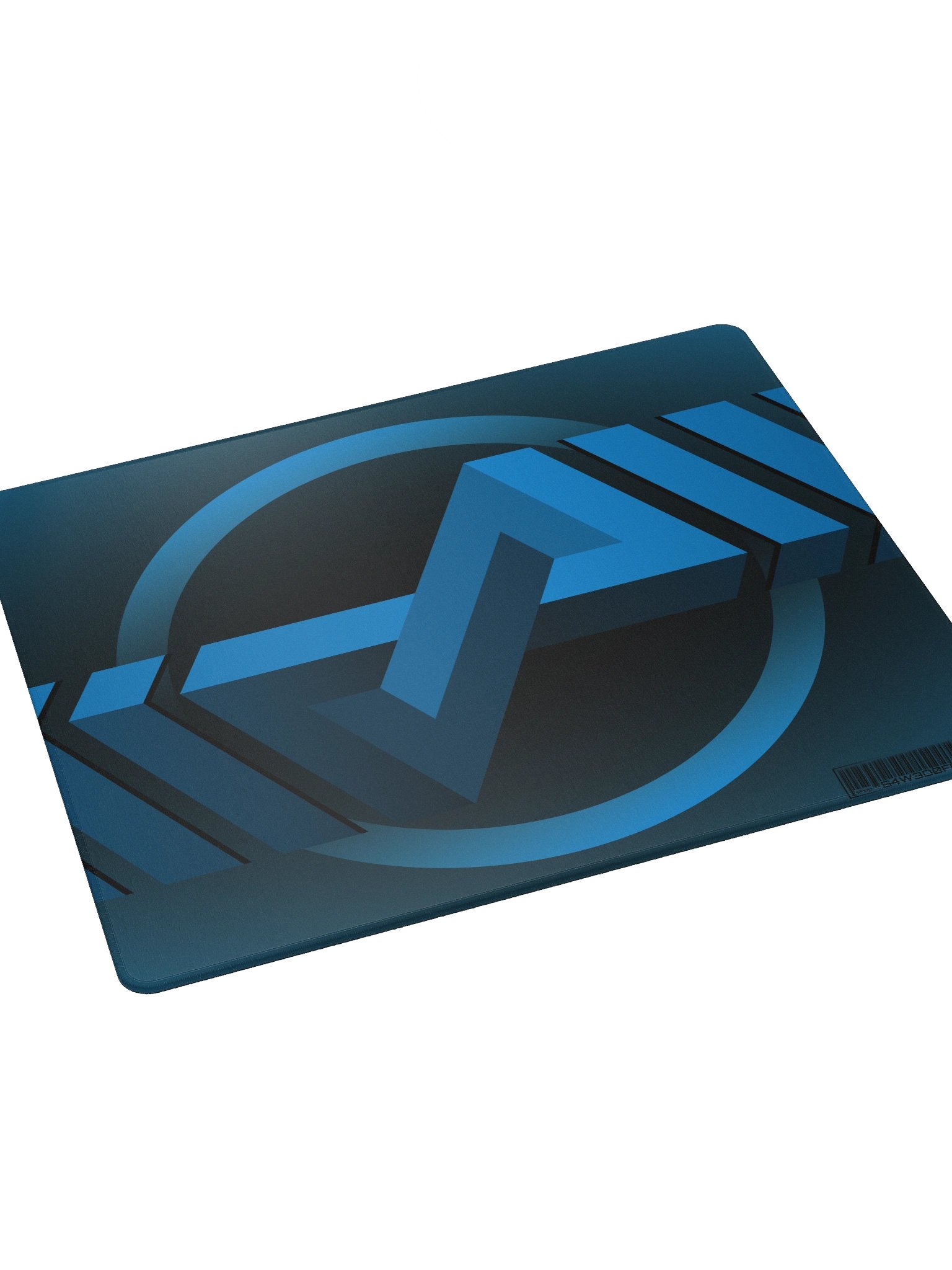 Blue Logo Design on Black Mousepad (18"x16" or 36"x18") product image (3)