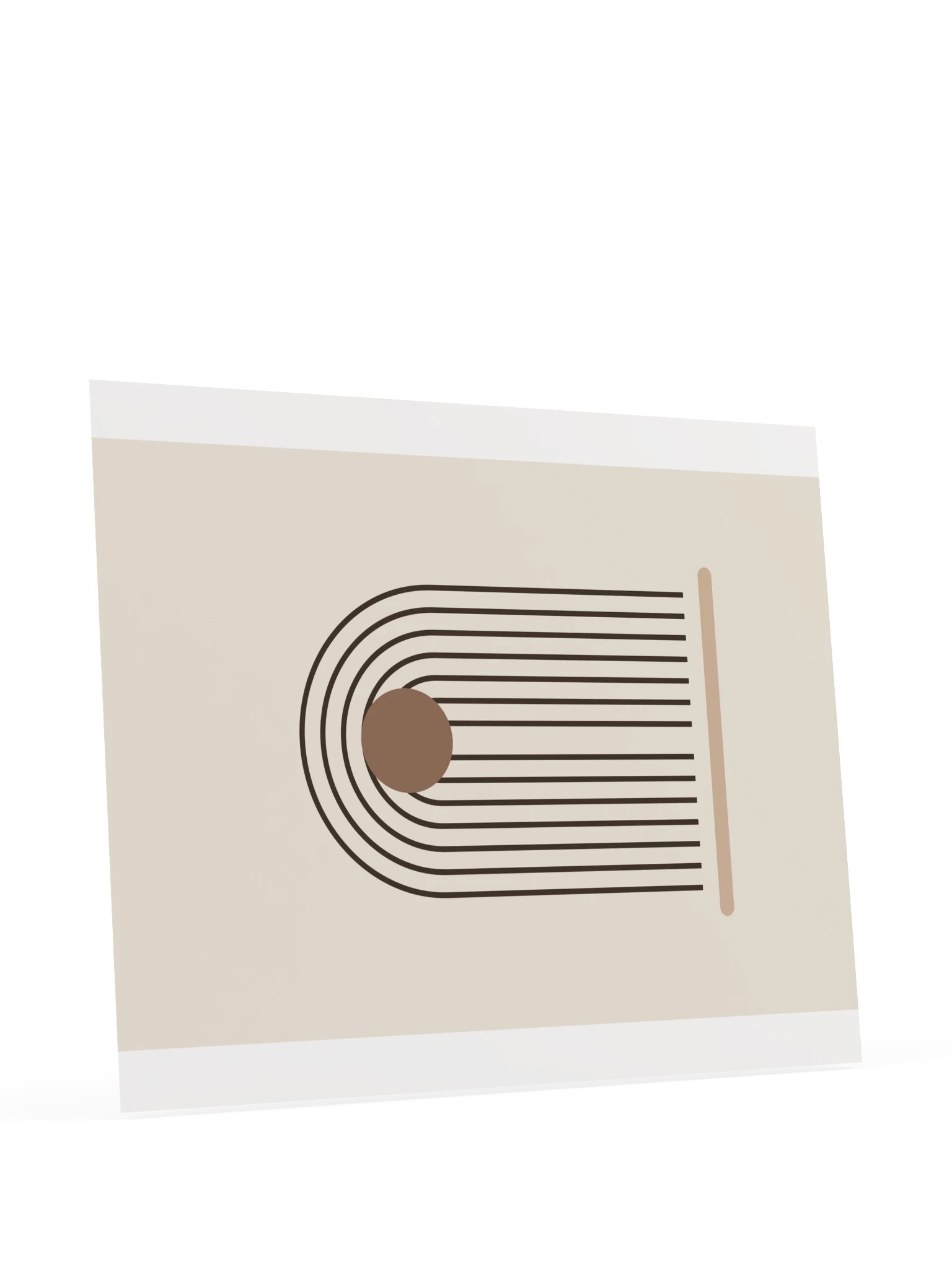 Minimalist Line Arch Print | Neutral Bathroom Wall Art product image (11)