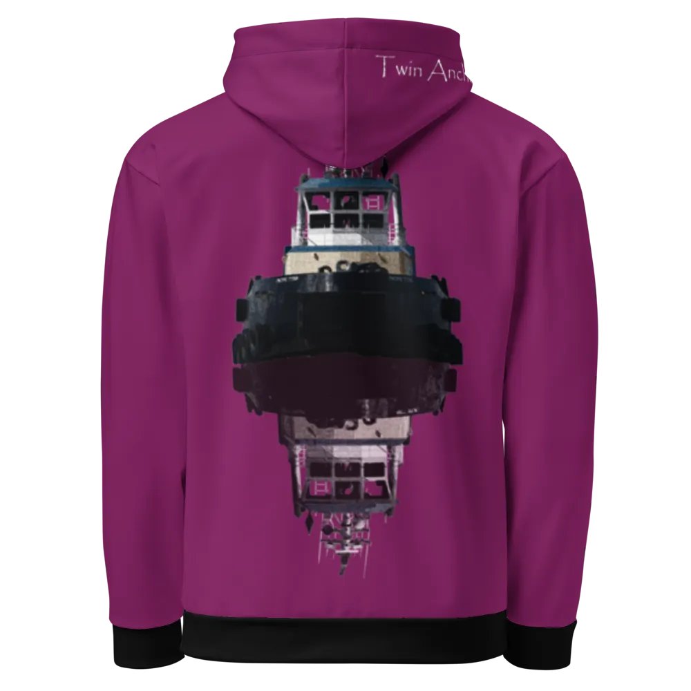 Tug Pacific Titan & Reflection (Eggplant) – Performance Marine Wear | Twin Anchor Apparel North Current Line product image (9)