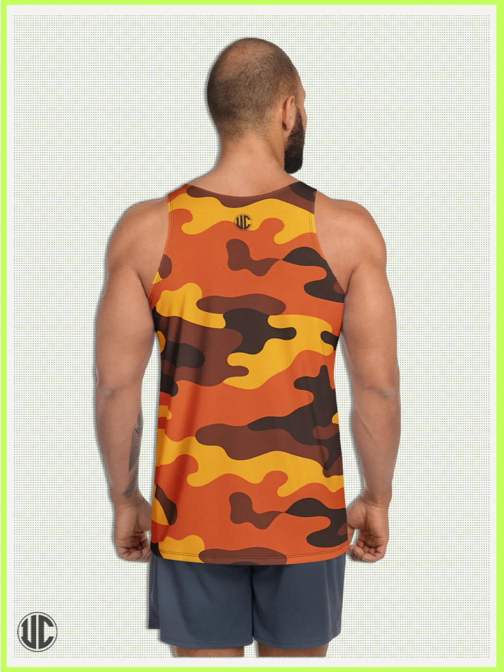 Savage Sunset Orange Camo – Men’s Tank Top product image (2)