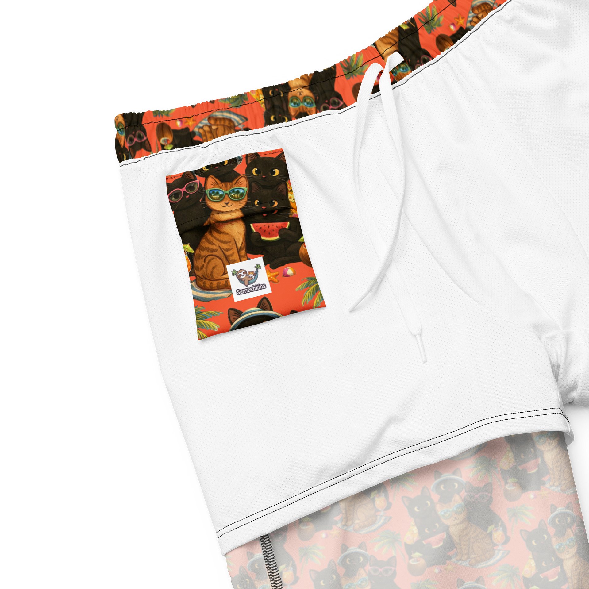 Cat Waves Swim Shorts product image (8)