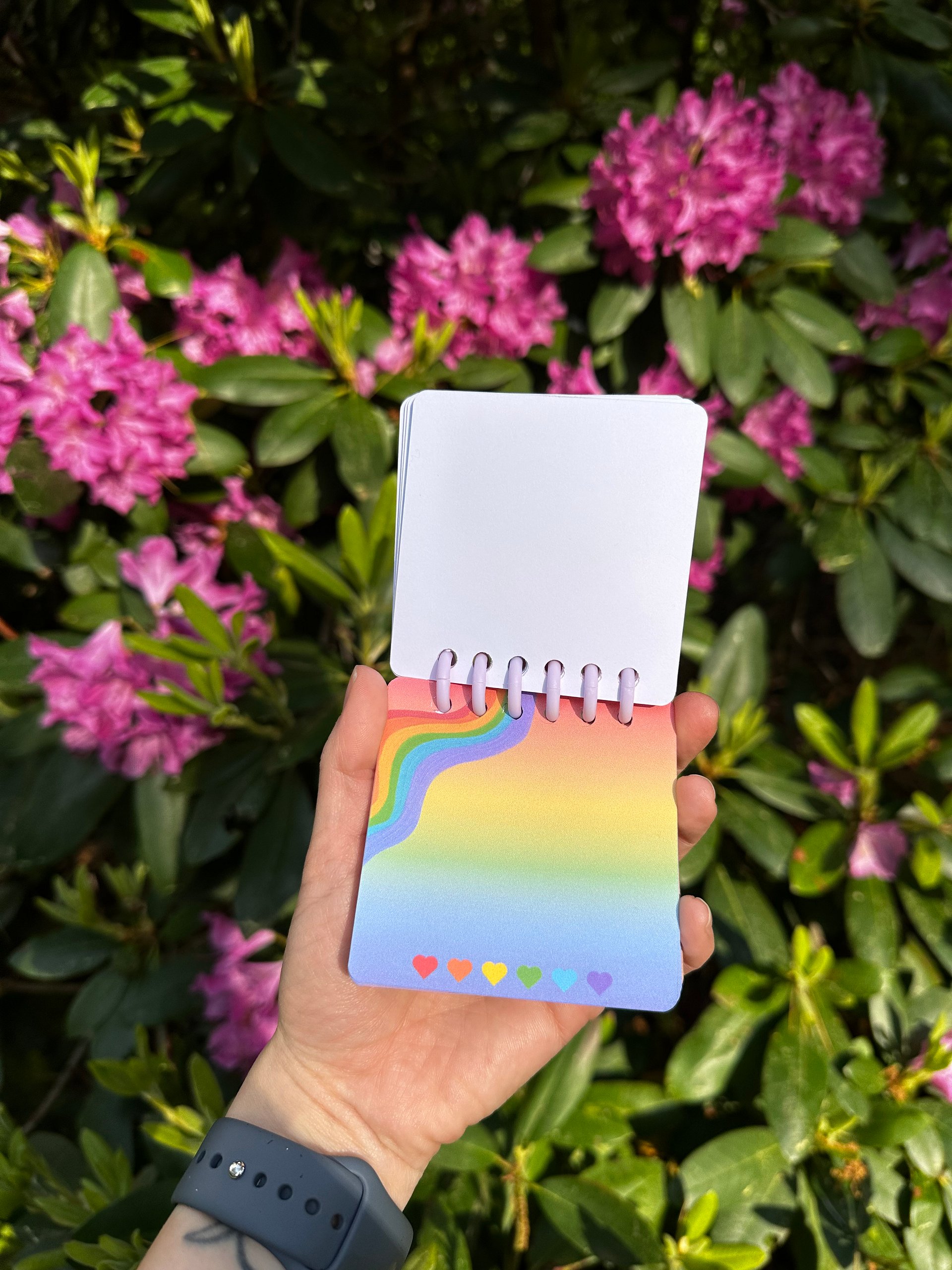 Rainbow Memo Pad 3x3inch With Binding Spine product image (3)