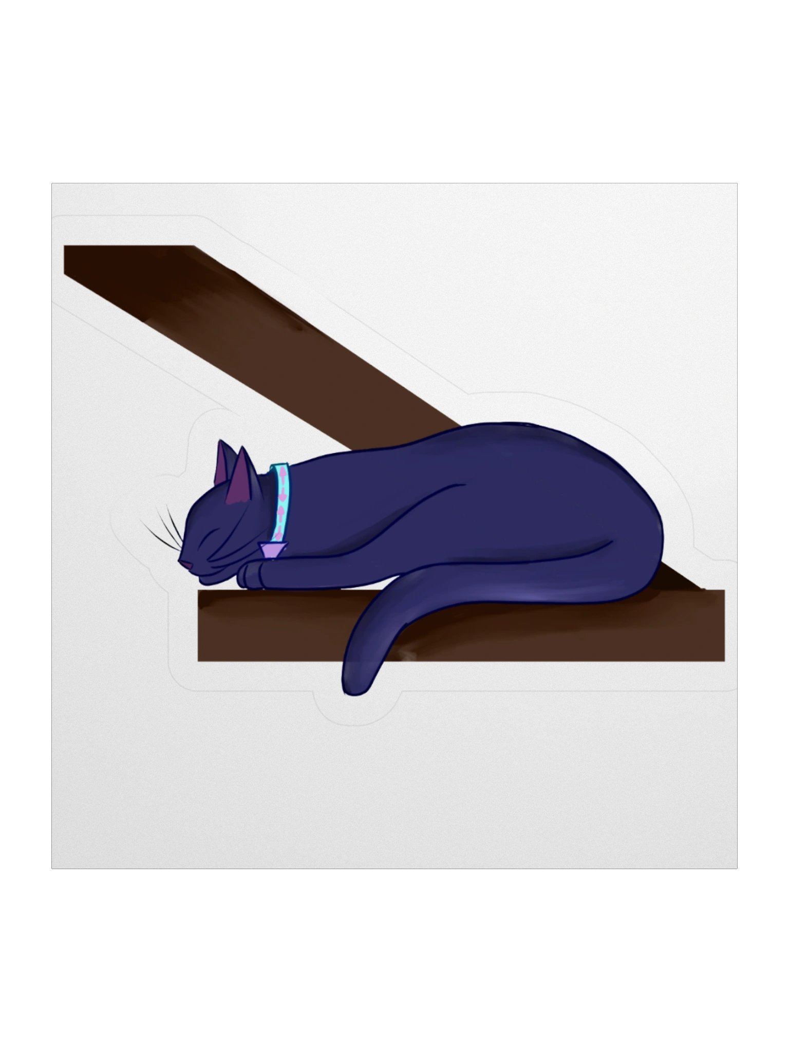 Catcury in the rafters sticker product image (1)