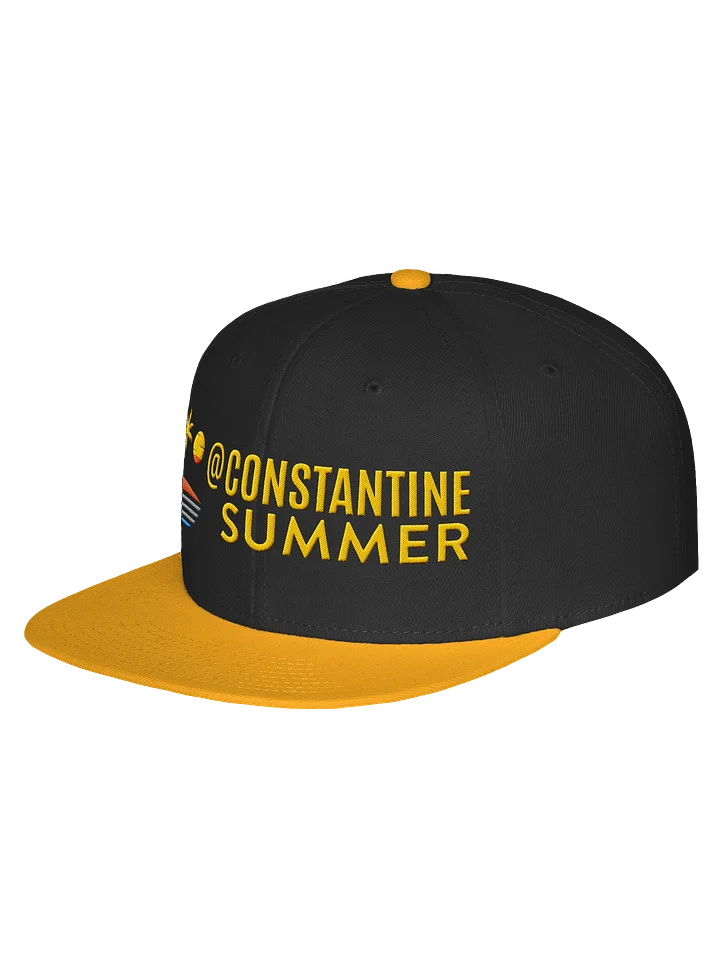 @CONSTANTINESUMMER: TROPICAL SUNSET VIBE HAT by Otto Cap (black/jellow) product image (2)