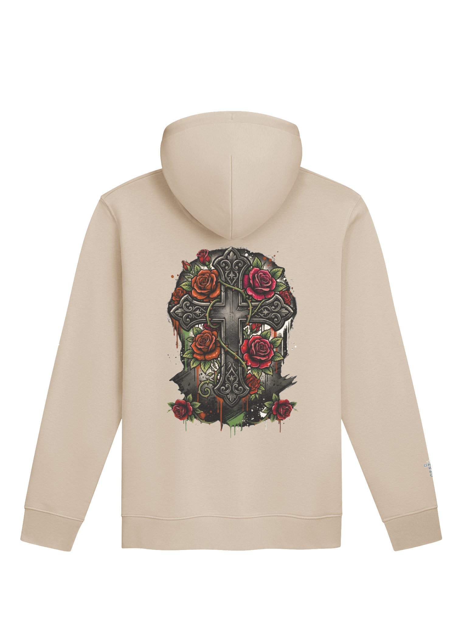 ONE KING The Gift II 100% Organic Cotton Premium Street Hoodie with embroidered sleeve logo product image (1)