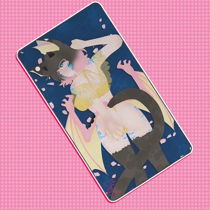 CheckyNyanChan Pinup Desk Mat V2 product image (1)