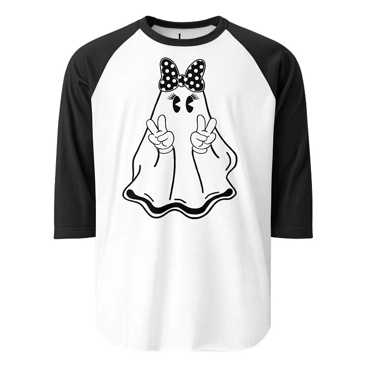 Susie Spooks Raglan | White/Black product image (1)