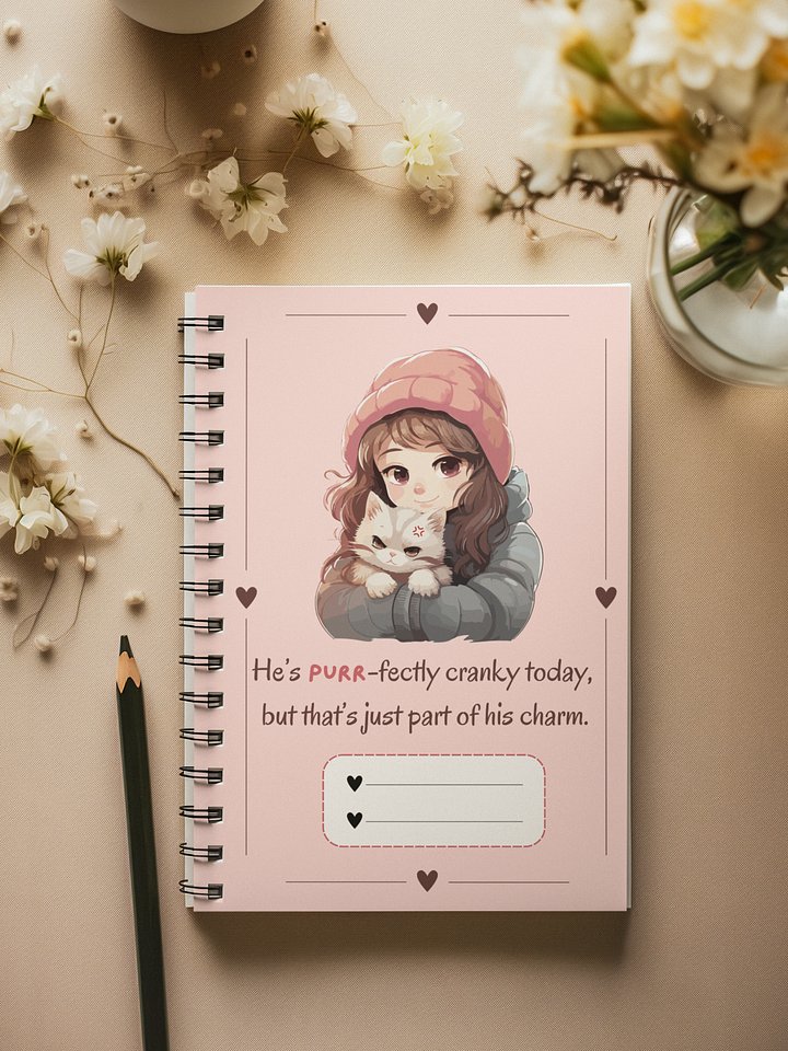 Purrfectly Charmed Pink Notebook product image (1)