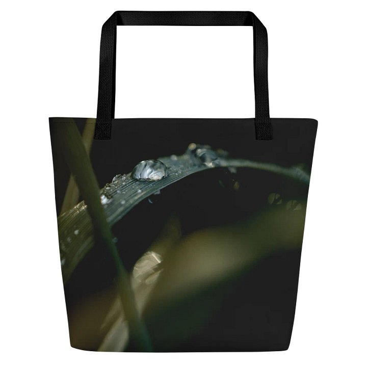 Large tote bag - Dew drops on grass product image (2)