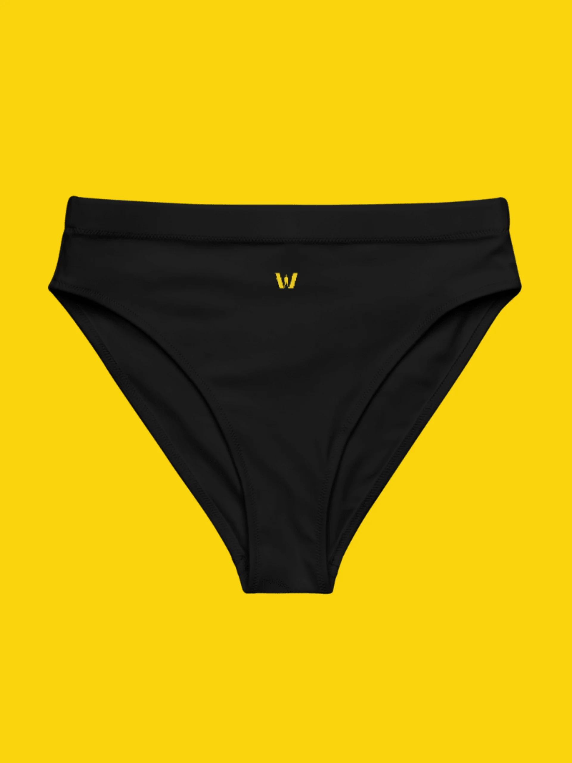 All-Over Print Recycled High Waisted Bikini Bottom | WIL Style product image (5)