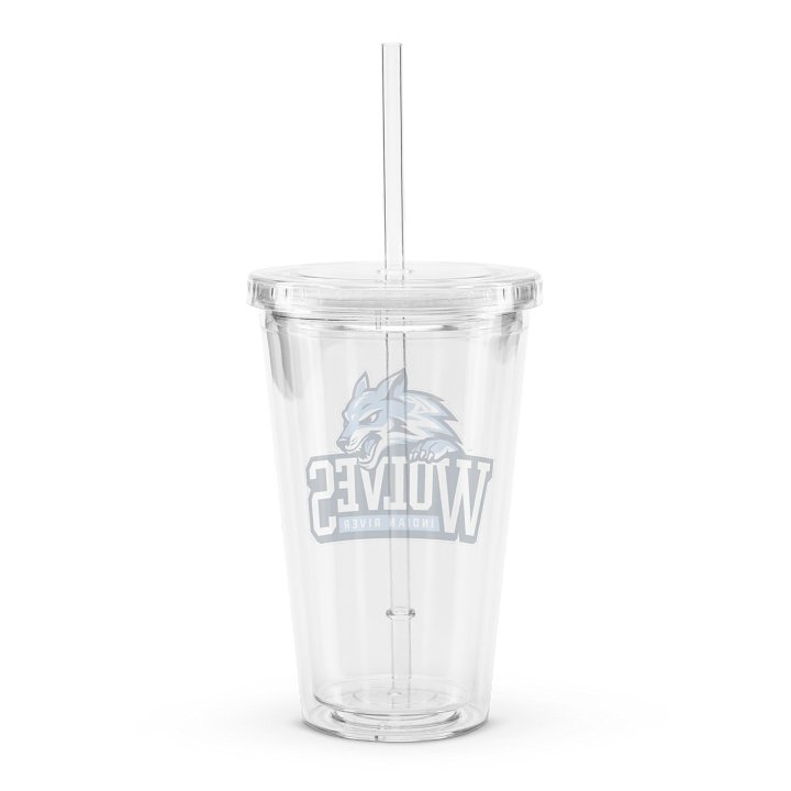 Double Walled Clear Plastic Tumbler (16 oz) - Full Logo product image (2)