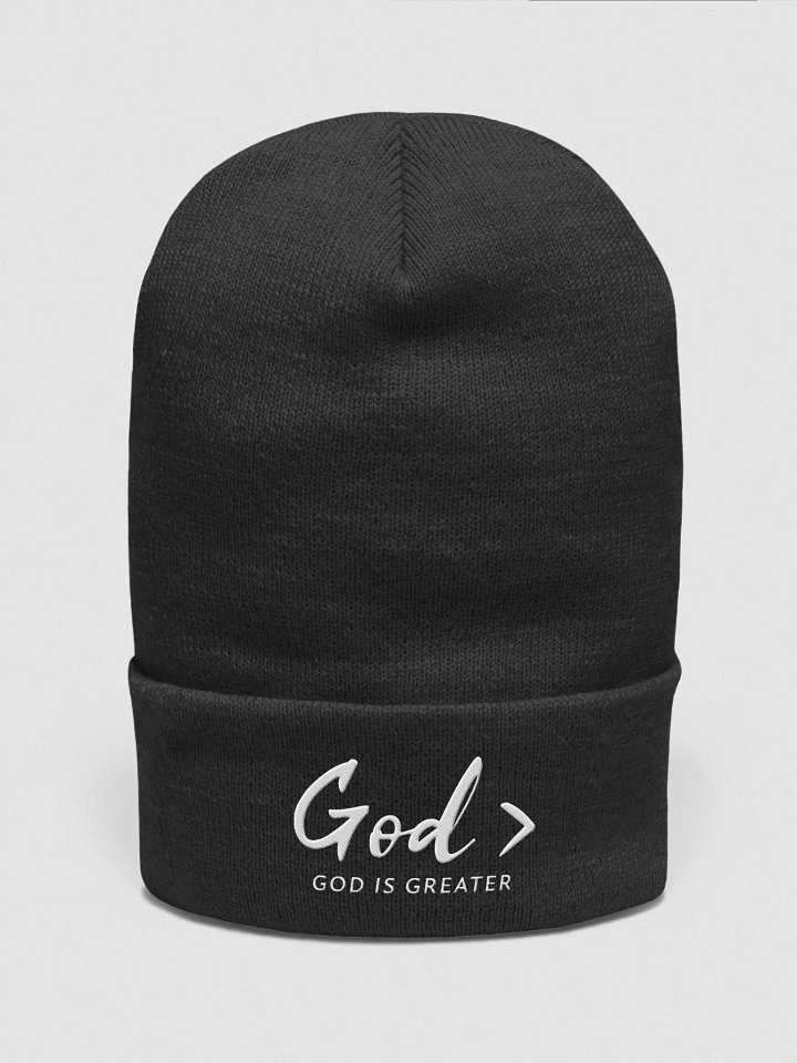God > White Beanie product image (4)