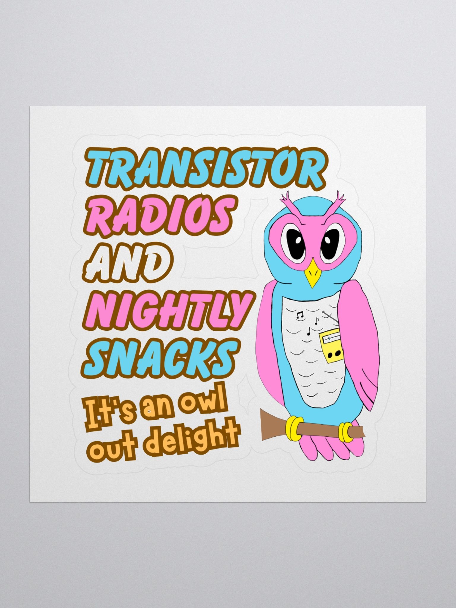 Reclaim the Owl Text sticker product image (1)