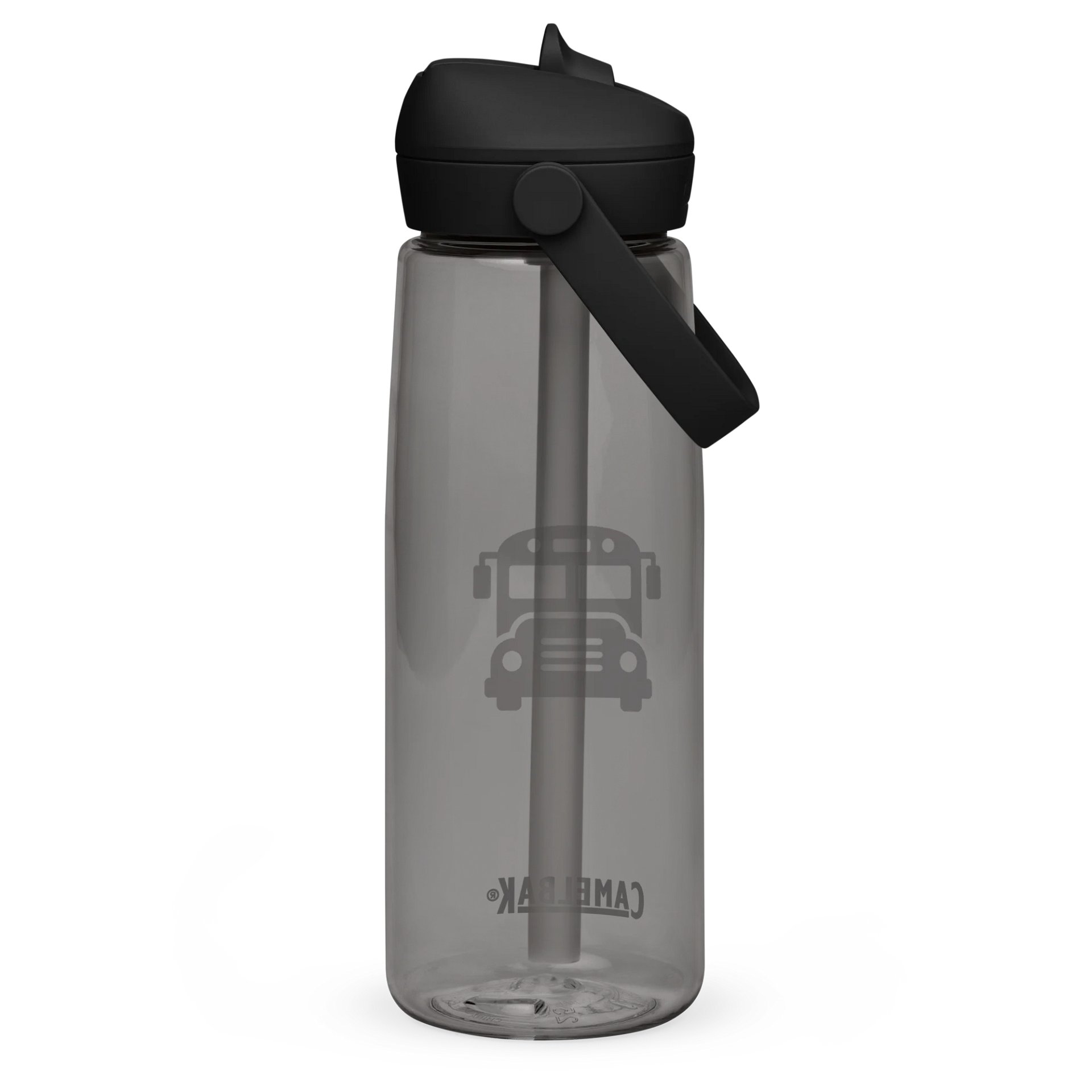 School Bus Icon Flip Straw Water Bottle product image (12)