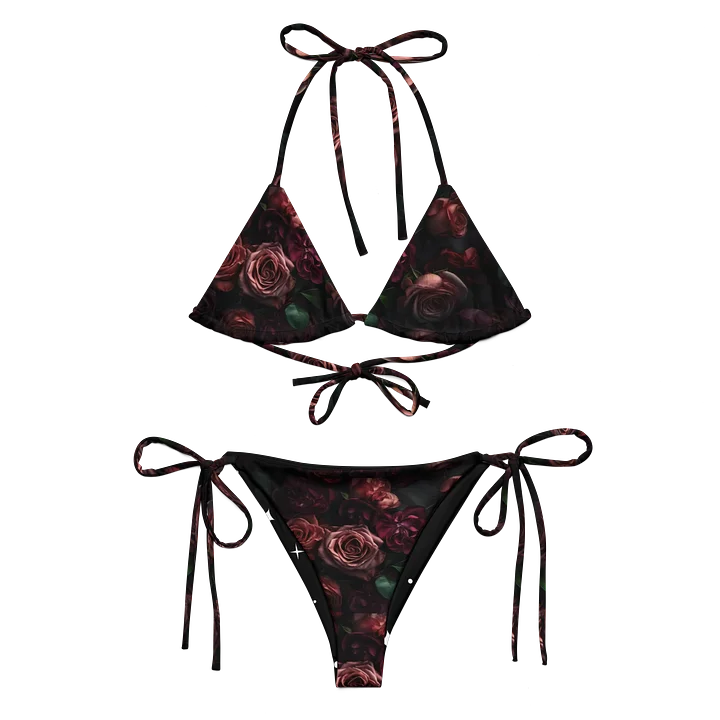 Dark Rose All-Over Print String Bikini product image (2)