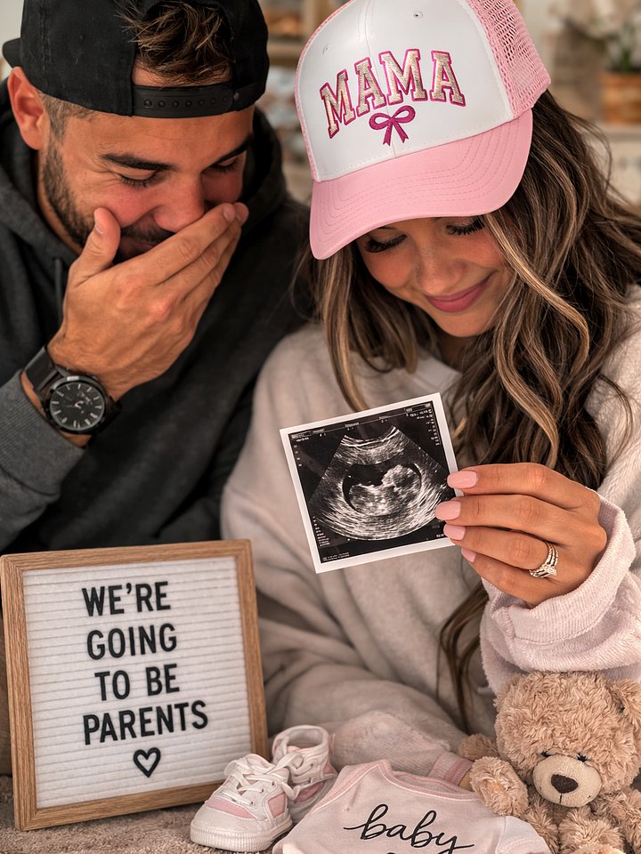 MAMA Pink Bow Trucker Hat product image (1)