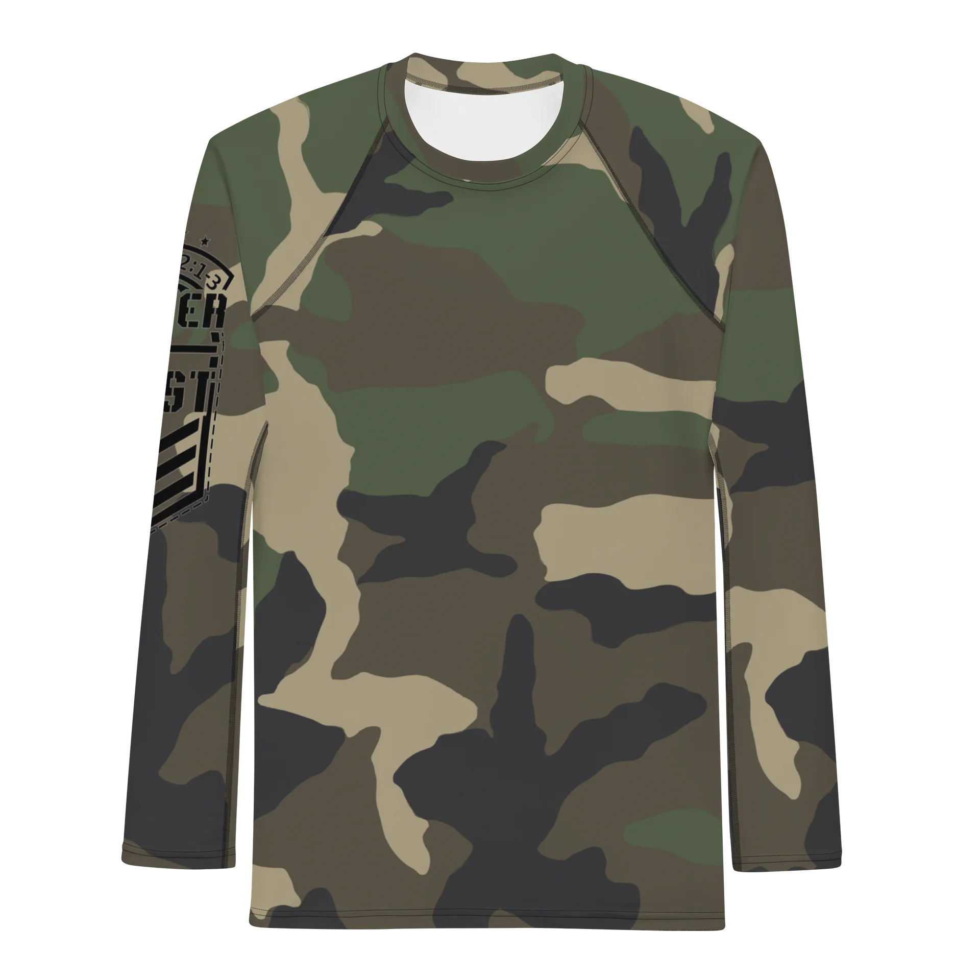 Faithful Camo: Men's Rash Guard - Woodland product image (2)