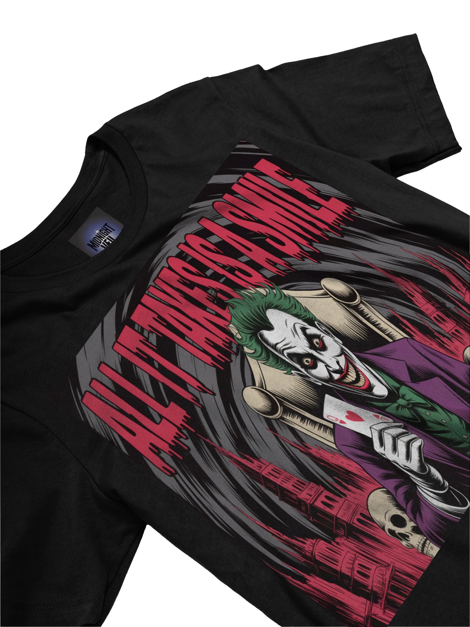 All It Takes is a Smile: Joker Throne of Eternal Grin T-Shirt product image (5)