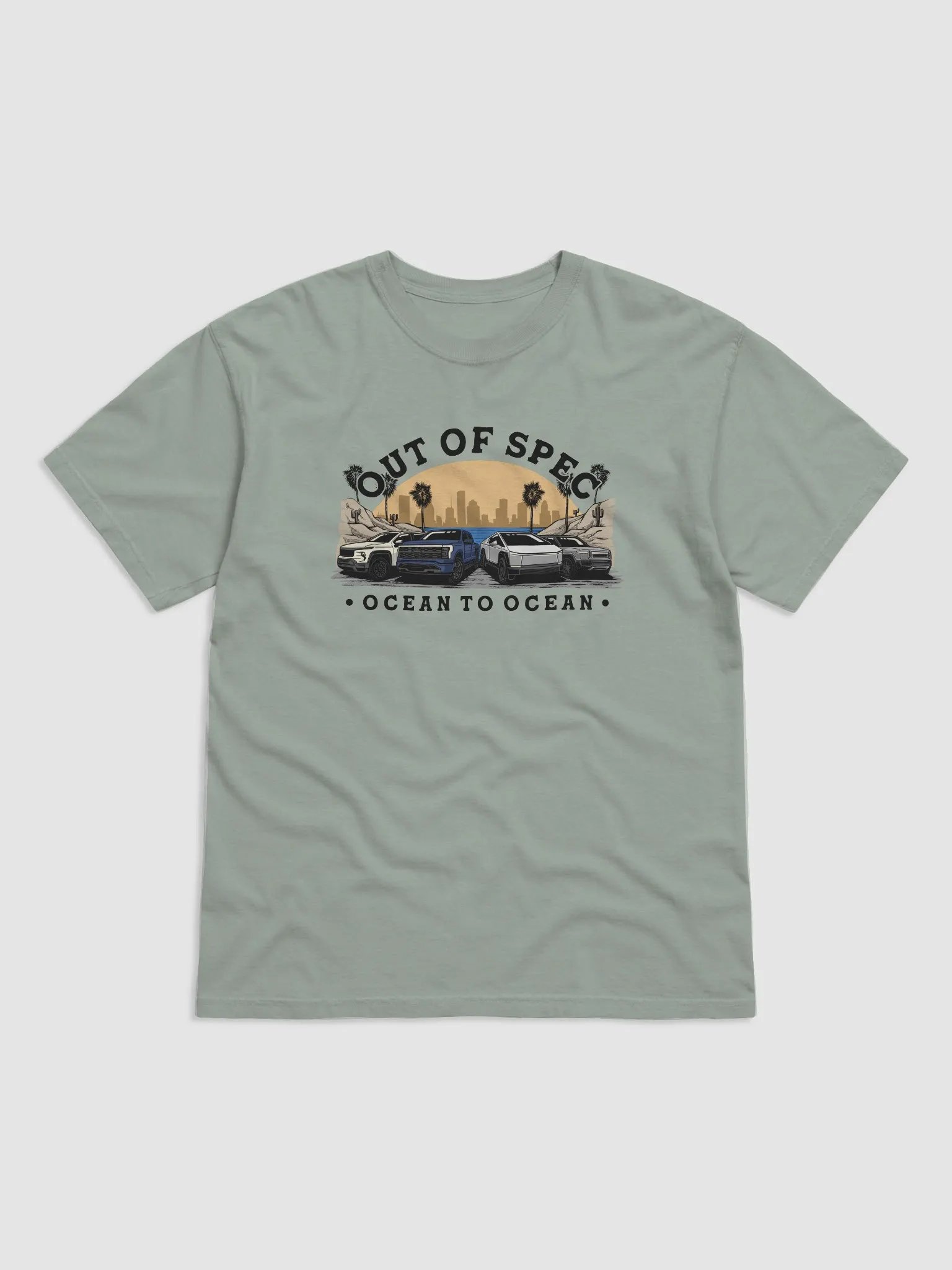 Ocean to Ocean EV Truck Race T-shirt (last chance!) product image (1)